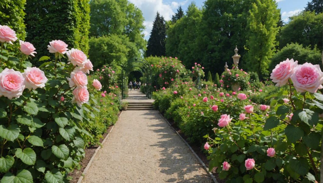experience the breathtaking beauty of the morailles rose garden (45) during the 2024 rendezvous at the gardens event. explore a paradise of vibrant colors and enchanting scents in this must-see attraction.