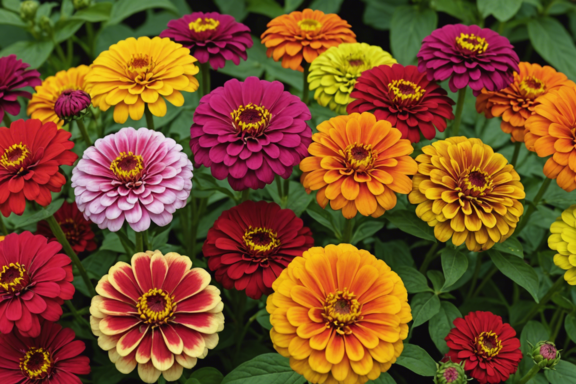 zinnias are the perfect choice for a vibrant and colorful garden throughout the summer and into the fall. discover the beauty of zinnias and create an enchanting outdoor space with these stunning flowers.